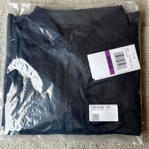 Spyder Men’s Spyre Flex Colourblock 1/4 Zip Pullover Sweater – XL - Picture 4 of 5